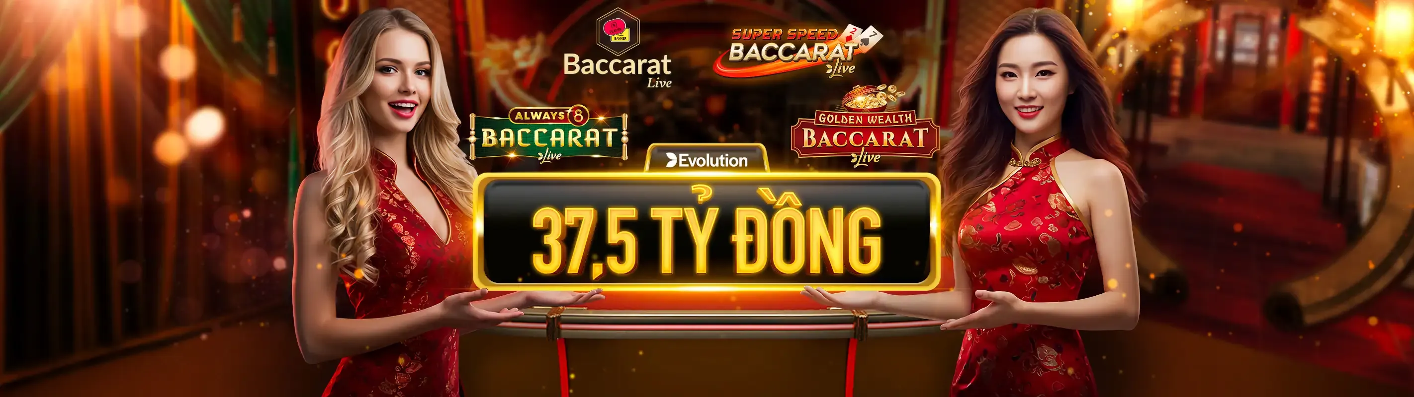 Bàn Baccarat sang trọng tại bet 52
